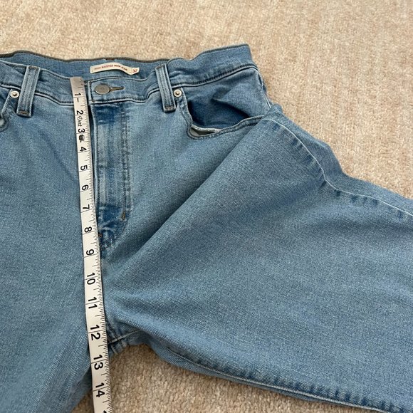 Levi's High Waisted Mom Jeans 32 Blue - Picture 6 of 10
